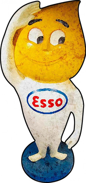 Esso Plasma Cut Metal Sign