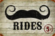 Mustache Rides 5 Cents Vintage Metal Sign - American Collectibles