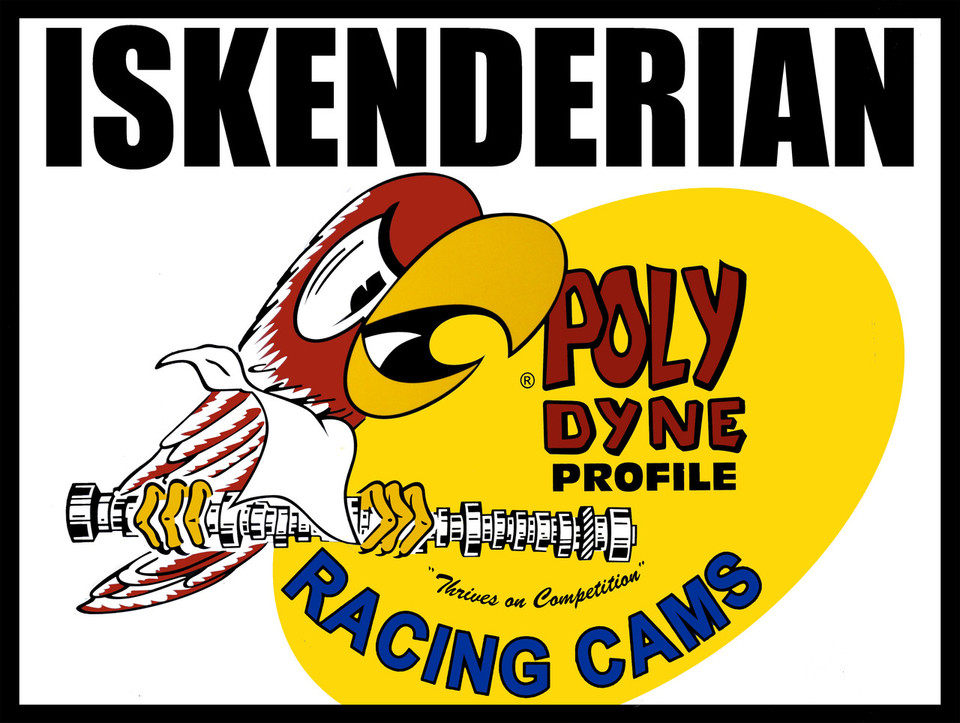 Iskenderian Racing Cams Polydyne Plasma Metal Sign