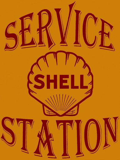 Shell Service Station Metal Sign - American Collectibles