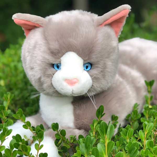 Greyson  Grey Plush Cat