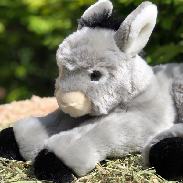 Ceci Gray Plush Donkey - Soft and Cuddly Toy for Children of All Ages