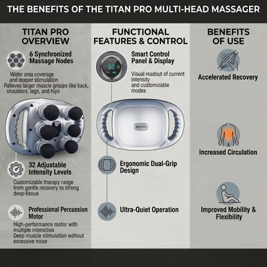 Titan Pro Multi Head Massager Image 2