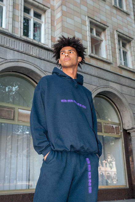 Joggers in Navy with Embroidered Logo Design