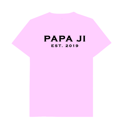 Classic Black Text PAPA JI T-Shirt