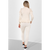 Puff Sleeves Set Frill Hem Peplum Ribbed Lounge Wear Suit
