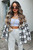 Black and White Check Shacket Womens