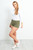 White Long Sleeve Basic Crew T-Top