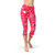 Love Hearts Red Capri Leggings