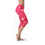 Love Hearts Red Capri Leggings