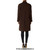 De La Creme Womens Oversized Knee Length Swing Coat