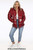 Womens High Shine Funnel Neck Quilted Puffer Jacket