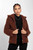 Lauren Zip Up Hooded Borg Teddy Jacket