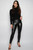 Womens Black Wet Look Leggings