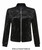 De La Creme - Womens Velvet Zip-Thru Varsity Bomber Jacket