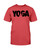 Yoga Silhouette Red Gildan Ultra Cotton T-Shirt