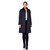Wool Blend Oversized Velvet Trim Swing Coat (8026)