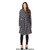 De La Creme - Womens Dogtooth Grey Duster Coat