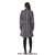 De La Creme - Womens Dogtooth Grey Duster Coat