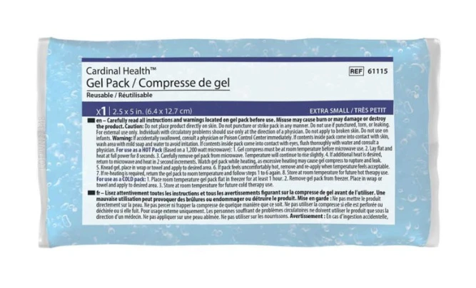 Reusable Hot / Cold Gel Packs - 2.5" x 5" - Box of 150