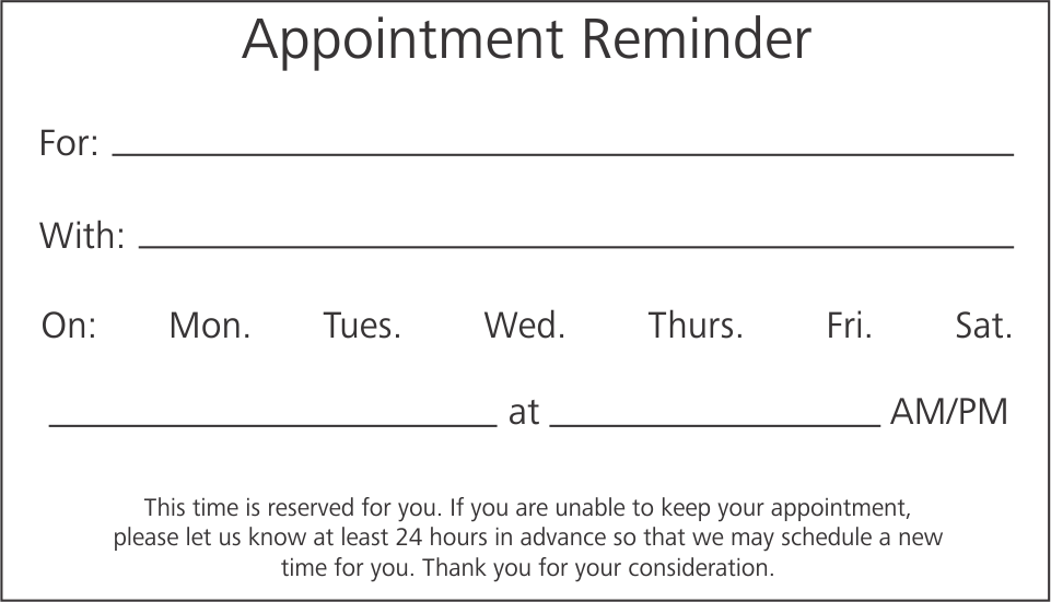 Appointment Cards / Business Cards - MH Eye Care appointment-cards-business-cards-mh-eye-care