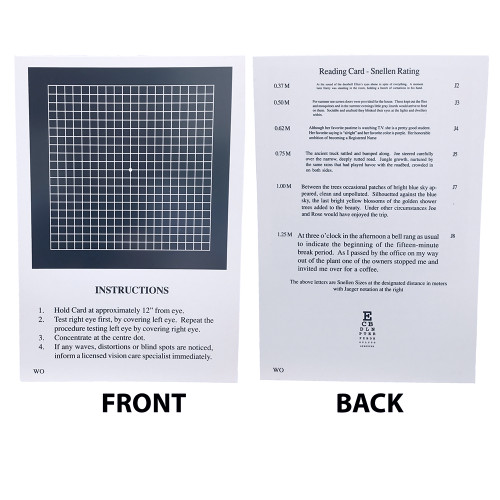 Amsler Grid - Retina Test - Retina Specialist - Buffalo New York - Back of  the Eye MD