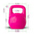 Dimensions for the Kettlebell Chicks Hot Pink kettlebell