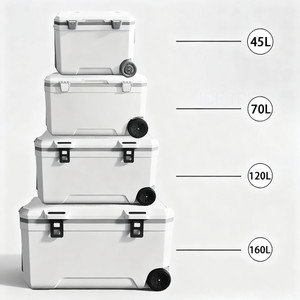Custom Design Hard Cooler Box 45L to 160L Insulated Ice Chest Cooler Box for Boating Camping BBQ