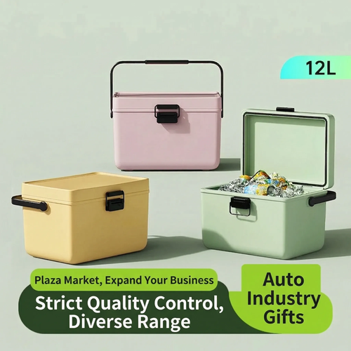 12L Portable Car Camping Ice Bucket Food Cooler