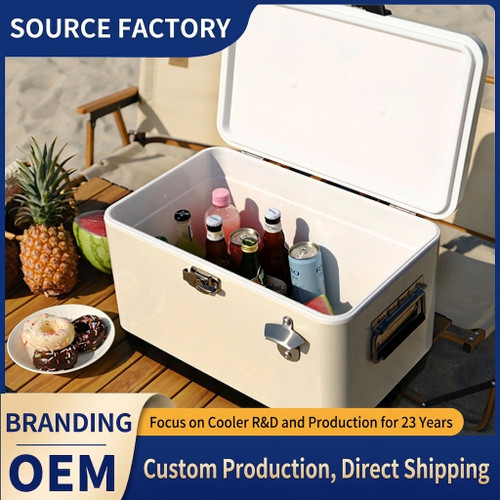 30L Large Insulated Ice Bucket with Zipper for Outdoor Use