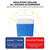 13L Outdoor Insulated Portable Round Ice Bucket for Picnic