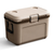 Wholesale Double Side Handle Hard Plastic Cool Box Outdoors Camping Cooler Box with Silicone Cargo Storage Net