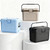 Wholesale Double Side Handle Hard Plastic Cool Box Outdoors Camping Cooler Box with Silicone Cargo Storage Net