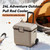 24L Wheel Pull Rod Insulation Box 48hours Keep Cool Plastic Cooler Box with Metal Buckle