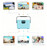 3.8L Mini Camping Portable Cooler Lunch Box Thermal Insulated Ice Chest Hard Cooler Box