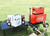 30L Food Beverage Cooler Cart Factory Price Rolling Portable Insulated Metal Storage Cooler Box Organizer