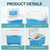 Custom Cooler Plastic Can Beer Insulated Food Box Ice Chest Cooler Box With Wheel for Outdoor Fishing