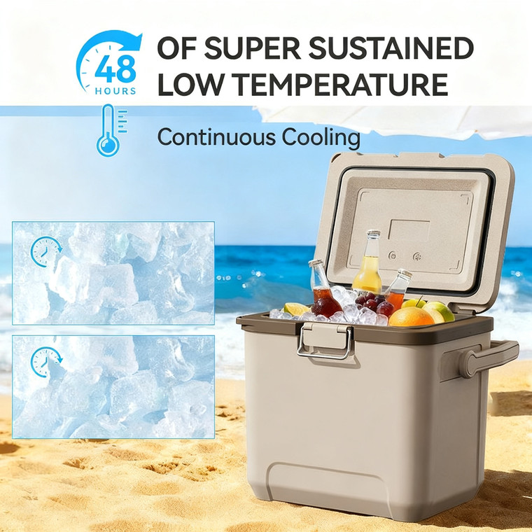 24L PP Food-grade Material Cool Box with Adjustable Bungee System