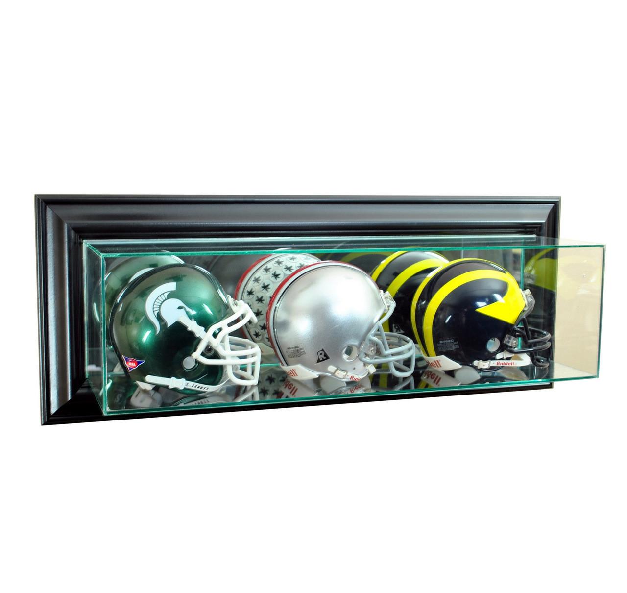 Deluxe Real Glass Wall Mounted Football Helmet Display Case
