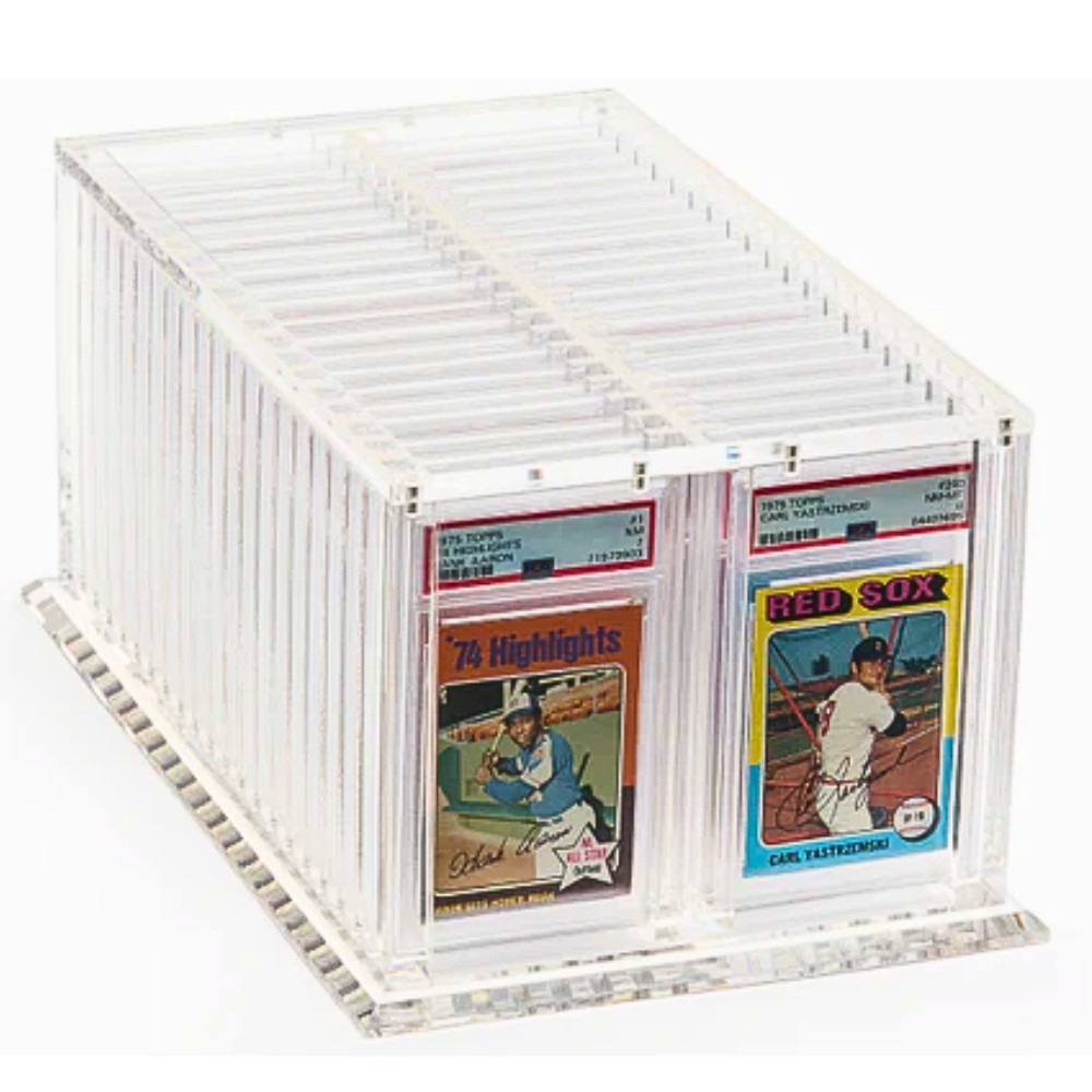 psa graded card storage VEVOR Graded Card Storage Box 4-Slots Cards Holder Black Picture Frame with  Key Lock Foam Dividers for 96 PSA Graded Cards FJKSNHYCSKK9N54I7V0
