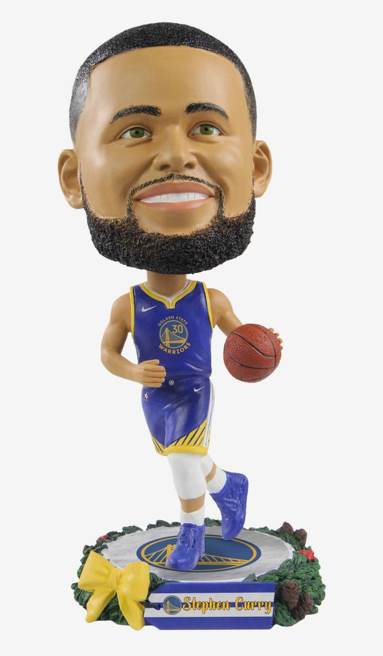Steph Curry Golden State Warriors Holiday Wreath Bighead 9.5