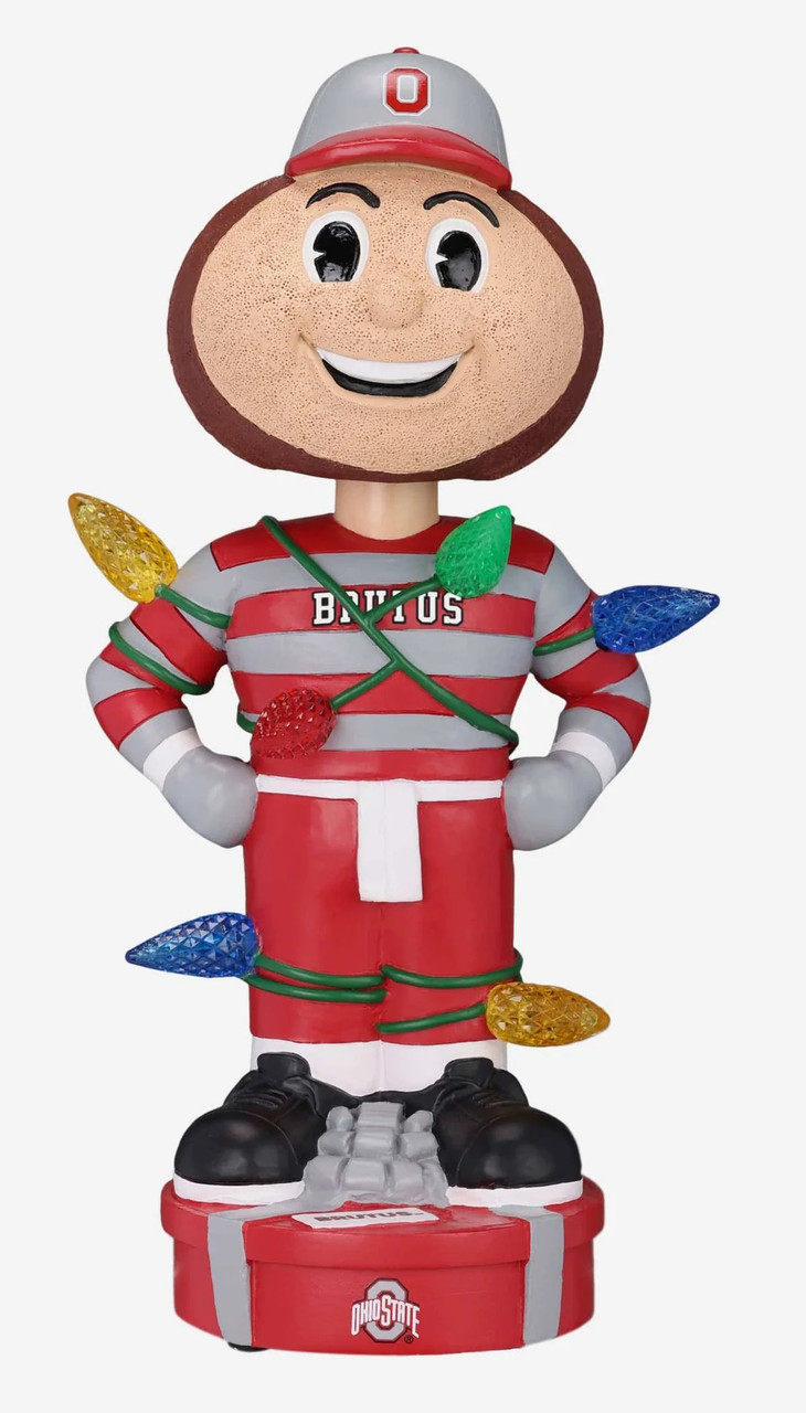 Ohio State Buckeyes Mascot Brutus Buckeye Holiday Flashing Lights