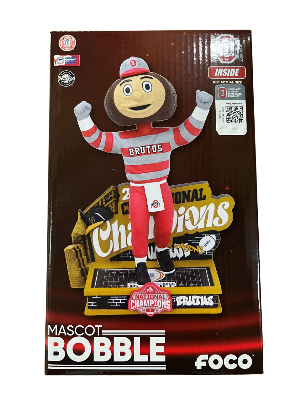 【BOBBLE HEAD】BUCKEYES BRUTUS BRUTUS the BUCKEYE Ohio State Buckeyes Football “ShowStomperz