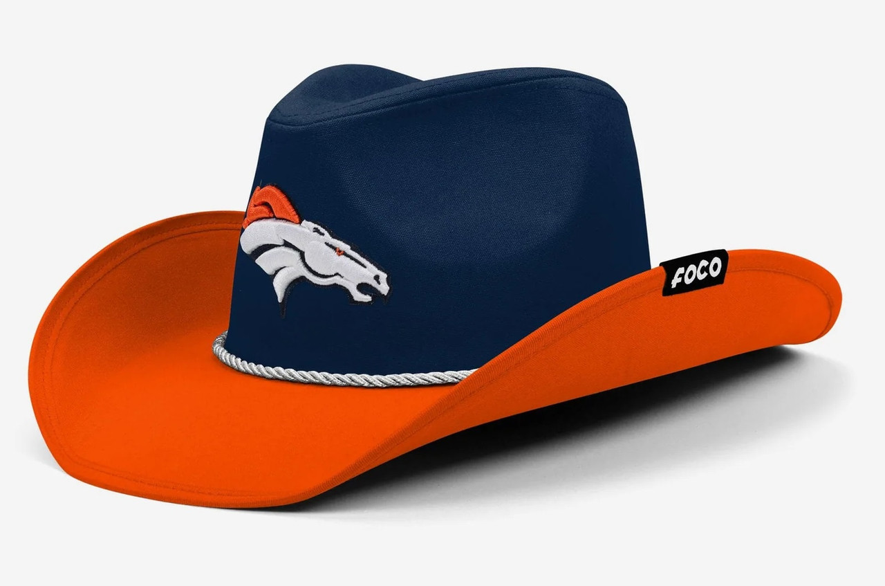 Denver Broncos NFL Two Tone Cowboy Hat Size 3/8