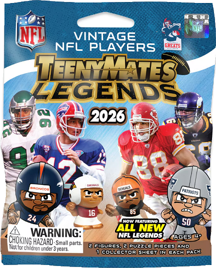 NFL Legends 2026 Series 4 TeenyMates Figurines Mystery Pack