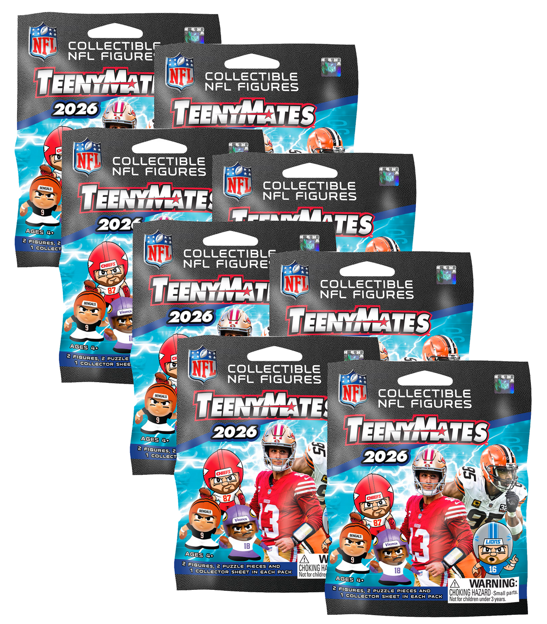 NFL TeenyMates 2026 Series 14 Figurines Blind Packs (8 Packs)