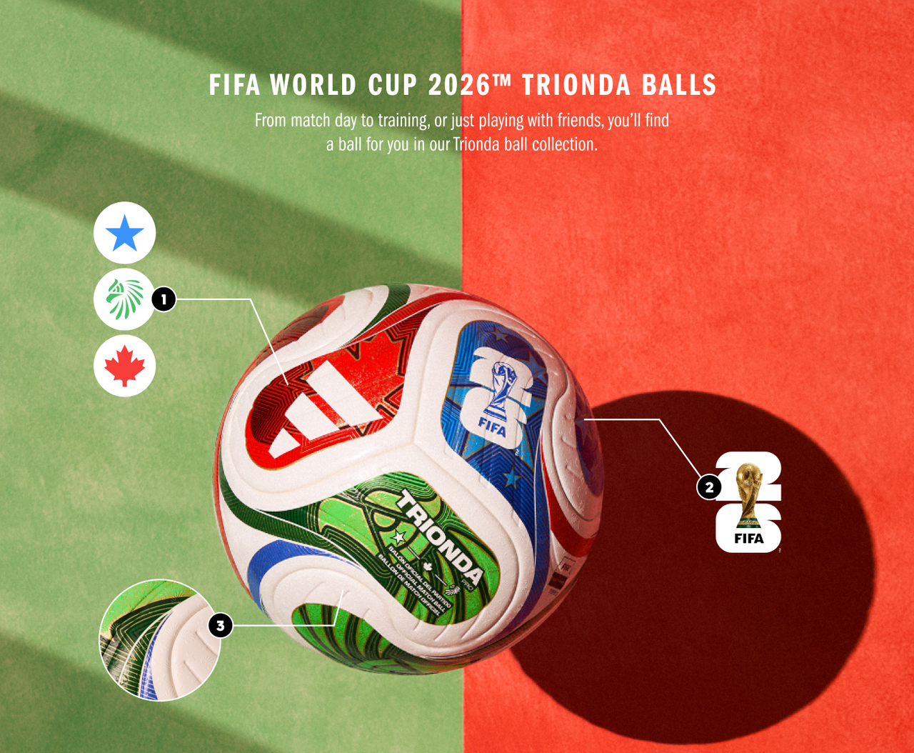 TRIONDA PRO サッカーボール FIFA認証 adidas FIFA World Cup 26™ Trionda Pro Soccer Ball | SoccerPlusUSA