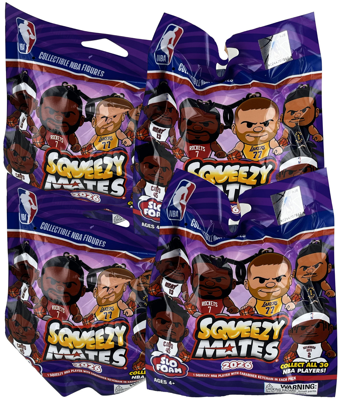 ヘッドライナーズ NBA 未開封 8体セット ロッドマン バークレー他 SqueezyMates 2026 NBA Basketball Gravity Feed Figurines by