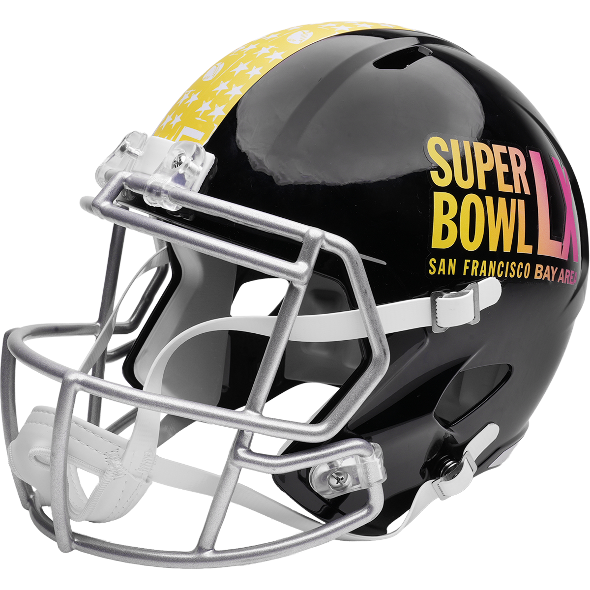 Super Bowl 60 LX Riddell Black SPEED REPLICA Full Size Football