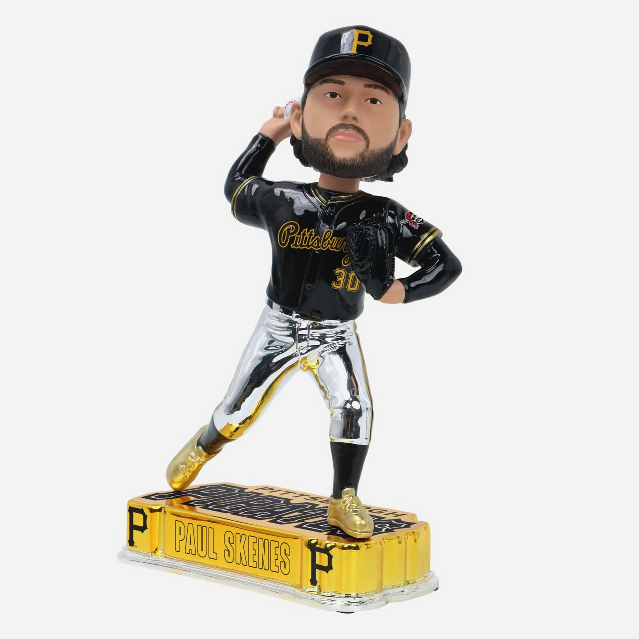 Paul Skenes Pittsburgh Pirates Electroplated 8 inch Bobblehead